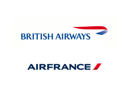 British Airways and Air France Logos